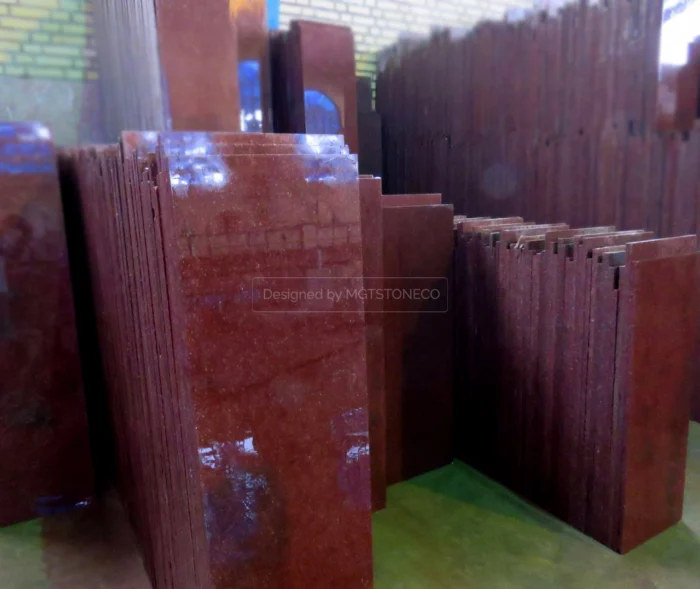 Cherry Red Granite 4